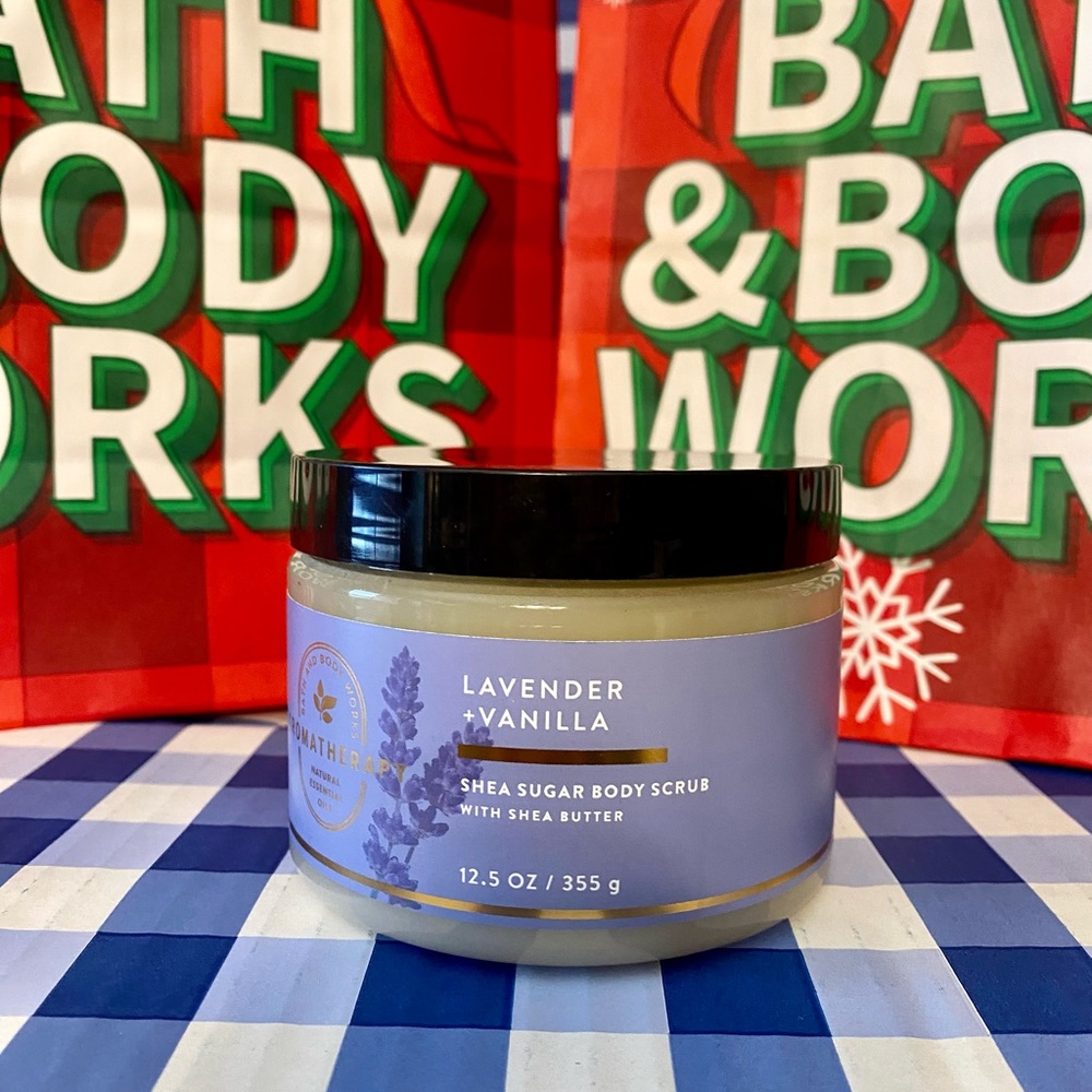 Aromatherapy Lavender + Vanilla Shea Sugar Body Scrub Bath & Body Works NEW